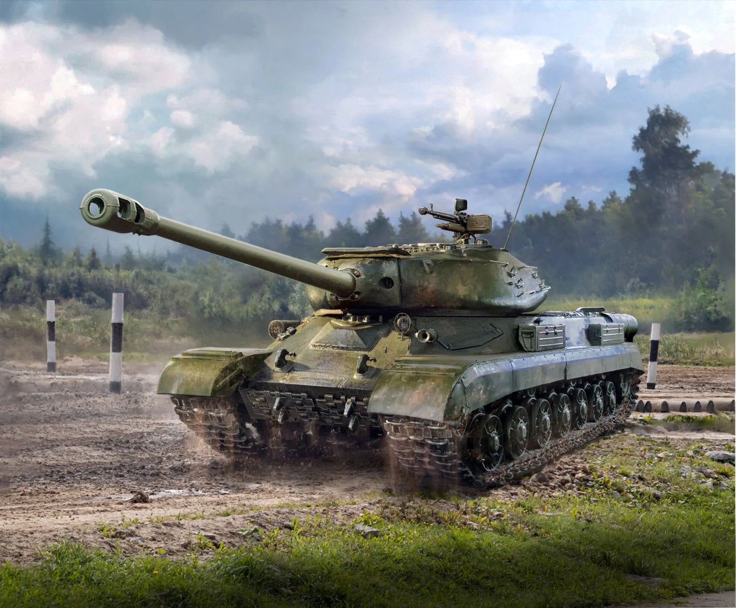 Zvezda 1/100 scale Soviet IS-4 heavy tank model kit Z6296, Art of Tactic range
