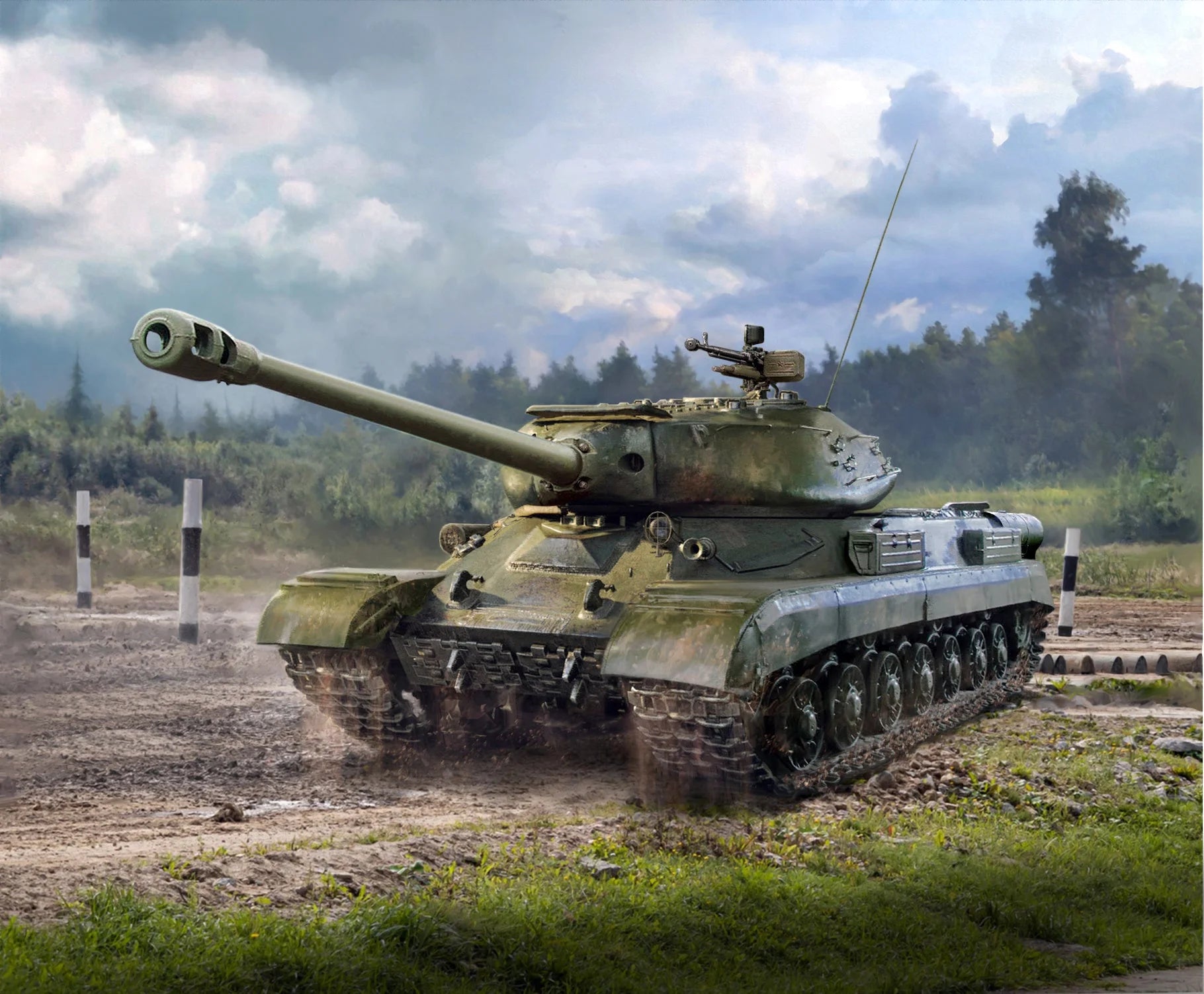 Zvezda 1/100 scale Soviet IS-4 heavy tank model kit Z6296, Art of Tactic range