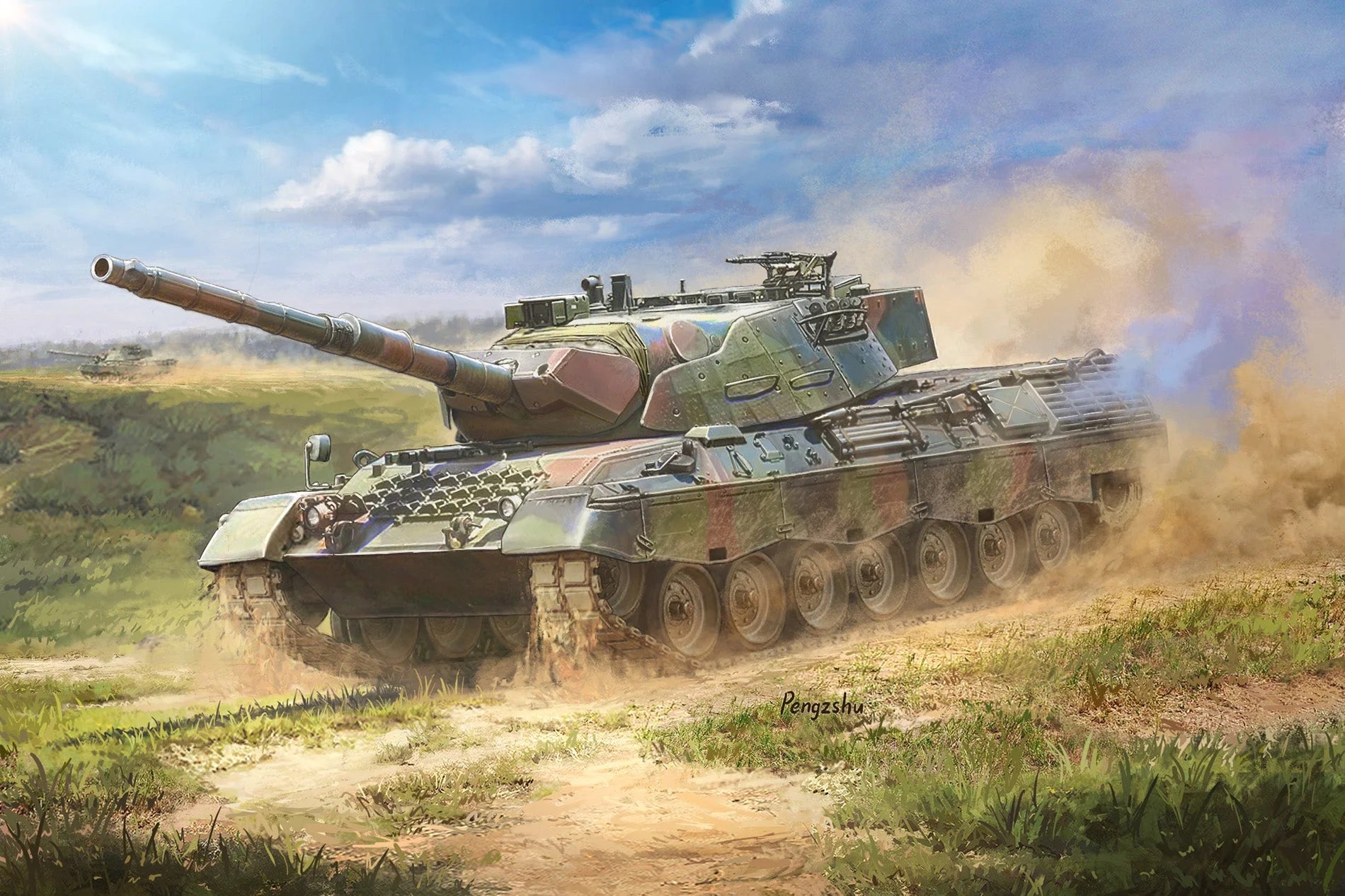 Zvezda Art Of Tactic - 1/100 Leopard 1A5 German Main Battle Tank - Z7432 - Product Image