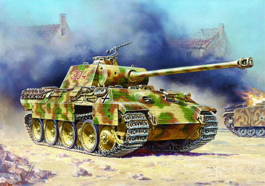 Zvezda 1/100 scale Pz.Kpfw.V Panther Ausf.G tank model kit Z6196, Art of Tactic range