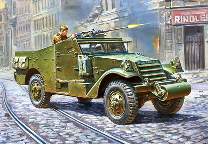 Zvezda Art Of Tactic - 1/100 Soviet M-3 Scout Car With Machine Gun - Z6273 - Product Image