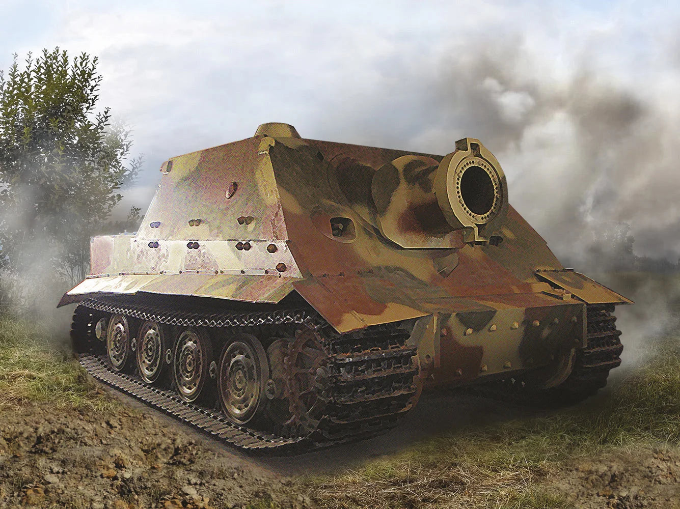 Zvezda 1/100 scale Sturmtiger heavy assault gun model kit Z6205, Art of Tactic range
