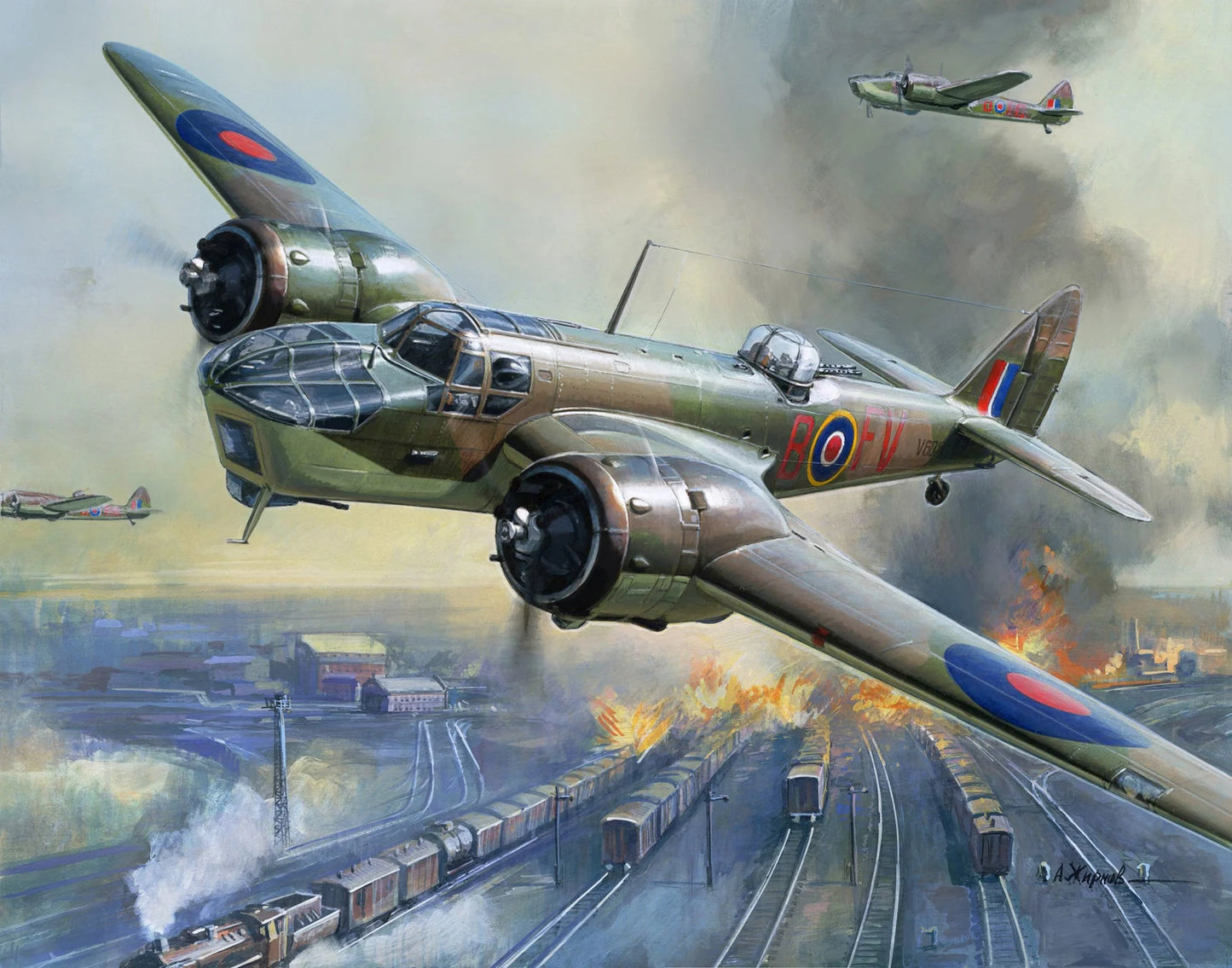 Zvezda Art Of Tactic - 1/200 Bristol Blenheim British Wwii Bomber - Z6230 - Product Image