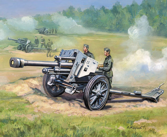 Zvezda 1/72 scale German LeFH-18 howitzer model kit Z6121, Art of Tactic range