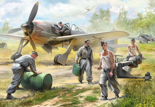 Zvezda 1/72 scale German Luftwaffe ground crew figure set Z6188, Art of Tactic range