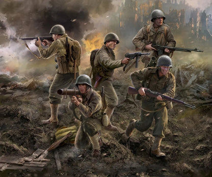 Zvezda Art Of Tactic - 1/72 U.S. Infantry Wwii (5 Figures) - Z6278 - Product Image