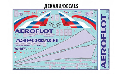 Zvezda Civil Air - 1/144 Airbus A350-900 Passenger Plane - Z7039 - Product Image