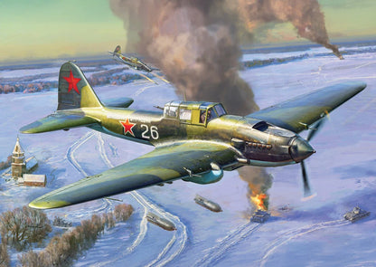 Zvezda Military Air - Il-2 Sturmovik Attack Aircraft (1943) - Z4826 - Product Image