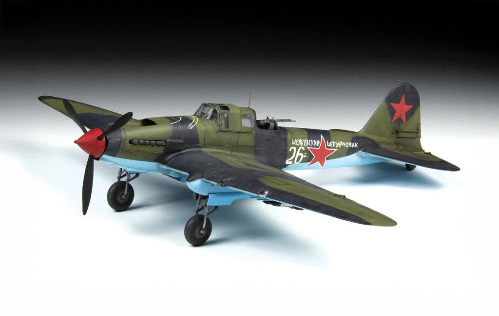 Zvezda Military Air - Il-2 Sturmovik Attack Aircraft (1943) - Z4826 - Product Image