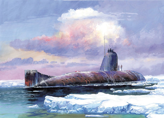 Zvezda 1/350 scale Soviet nuclear submarine K-3 model kit Z9035